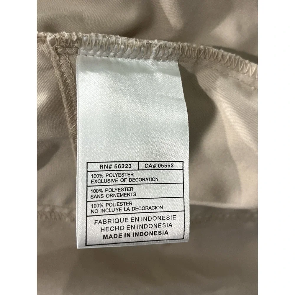 Nike Windbreaker Jacket Youth Large 12-14 Beige Active Tennis Golf Lightweight